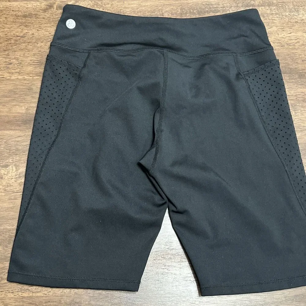 Girls Zella Black Compression Biker‎ Workout Sports Shorts XL 14/16 NWOT